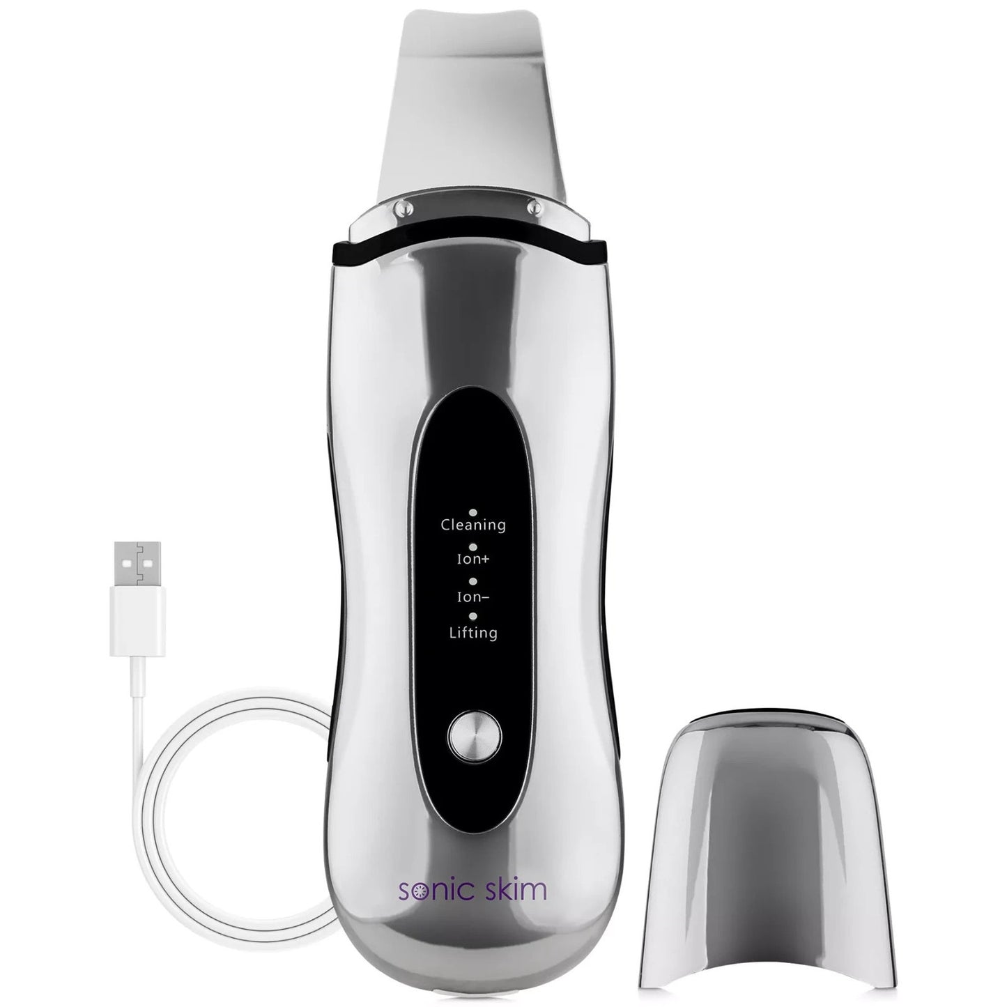 Michael Todd Beauty Sonic Skim 4-in-1 Ultrasonic Skin Spatula - Chrome, MSRP:99$