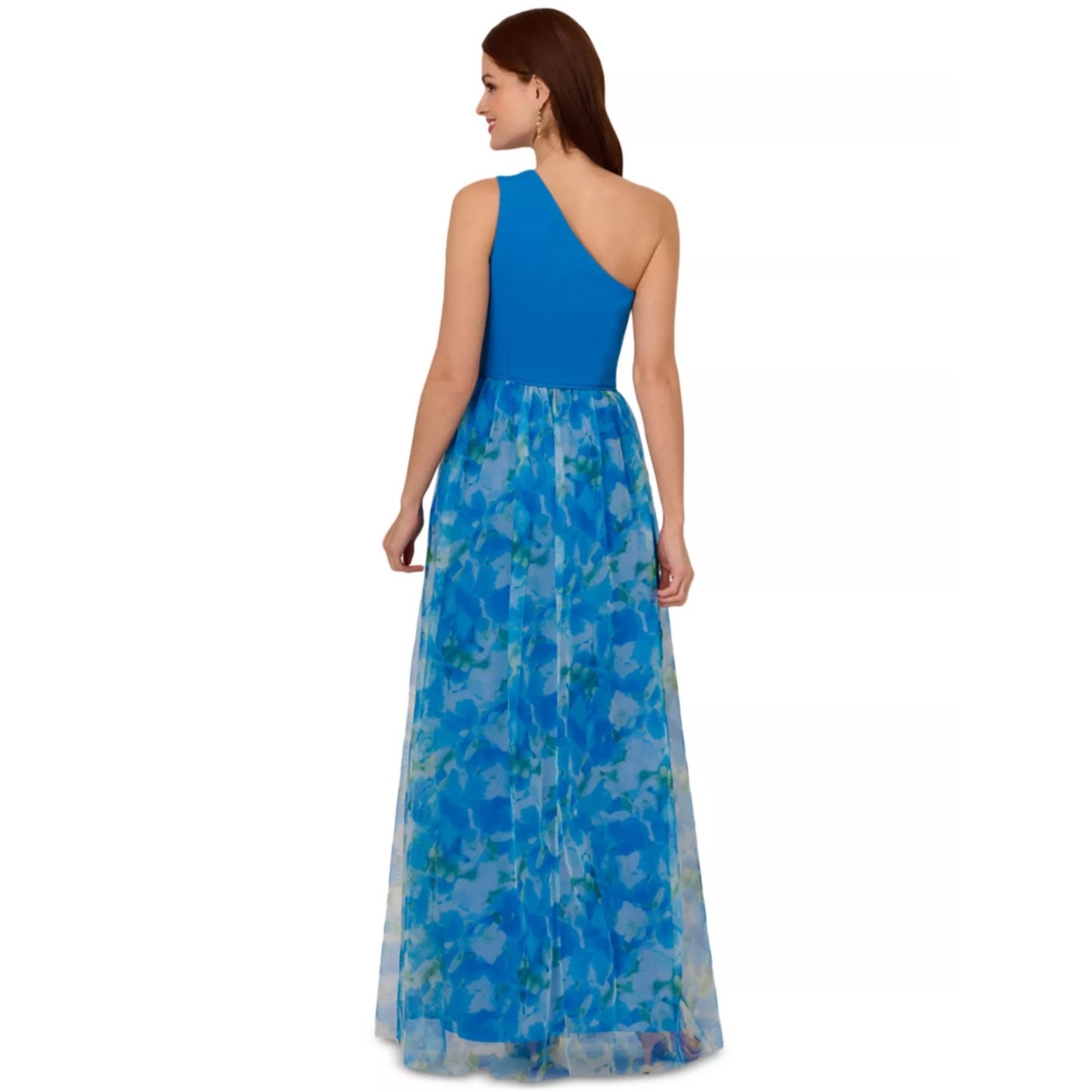 Adrianna Papell Women's Sweetpea Mixed-Media Gown, Size 12, MSRP: 229$