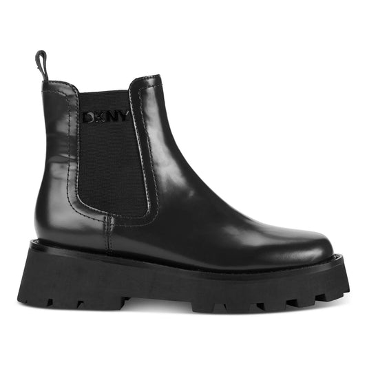 DKNY Women's Senni Chelsea Lug Boots Black Size 7.5 , MSRP: 149$