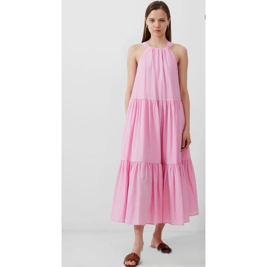 French Connection French Connection Womens Aleska Tiered Crinkled Sundress