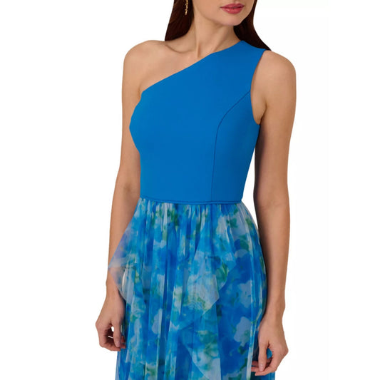 Adrianna Papell Women's Sweetpea Mixed-Media Gown, Size 12, MSRP: 229$