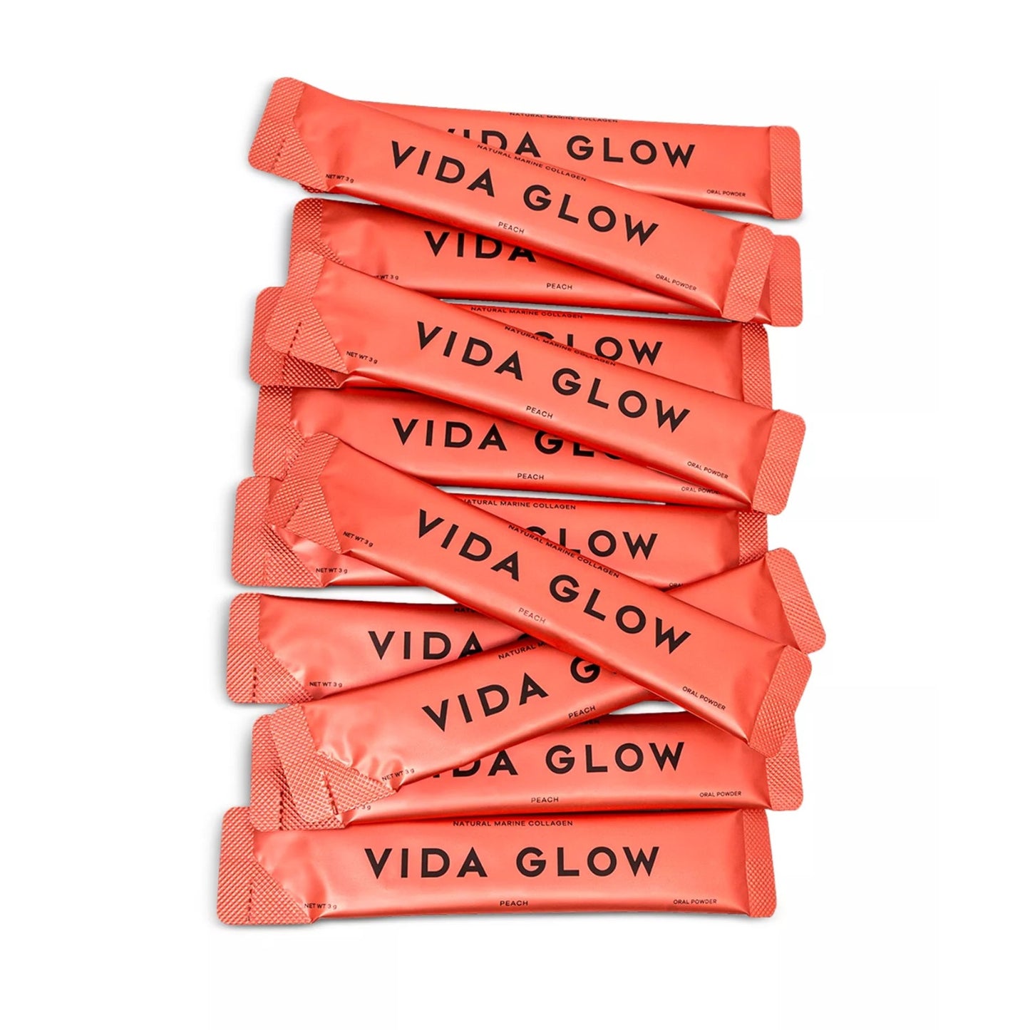 Vida Glow Natural Marine Collagen Dietary Supplement - peach