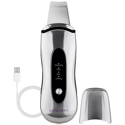 Michael Todd Beauty Espátula sónica para la piel ultrasónica 4 en 1 Sonic Skim - Cromo, PVP: 99$