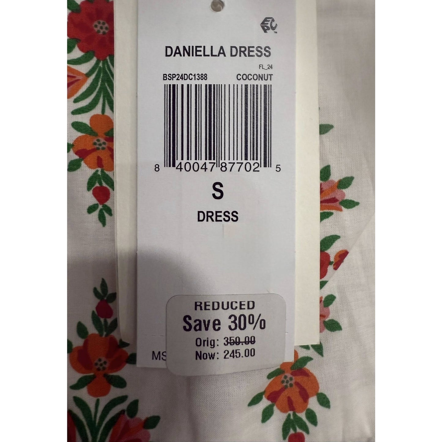 Banjanan Women Daniella Printed Cotton Maxi Dress Size Small, Retail Price: 350$