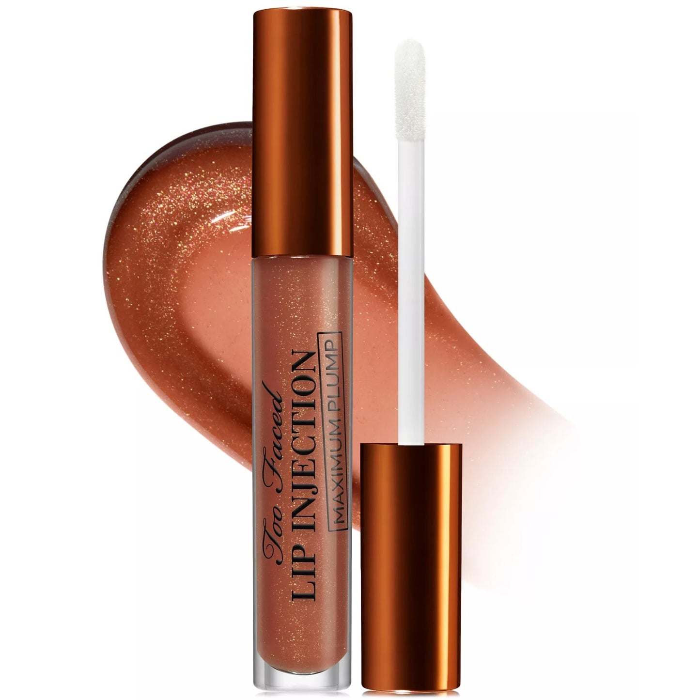 Too Faced Lip Injection Maximum Plump Lip Gloss Plumper Caramel Apple 0.14oz