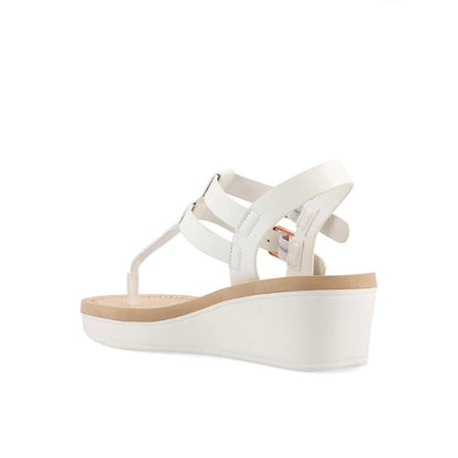 Journee Collection Womens Size 7.5 Bianca Double Buckle Platform Sandals $59