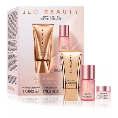 JLo Beauty 3-Pc. Glow & Go Skincare Set, Retail Value: 75$