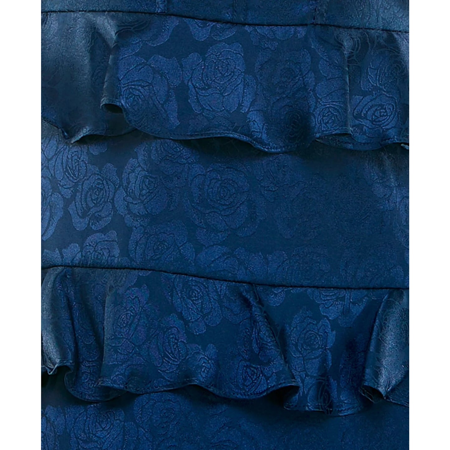 B Darlin Junior's Sage Flower Pattern Fit & Flare Dress - Navy-1/2, MSRP: 79$