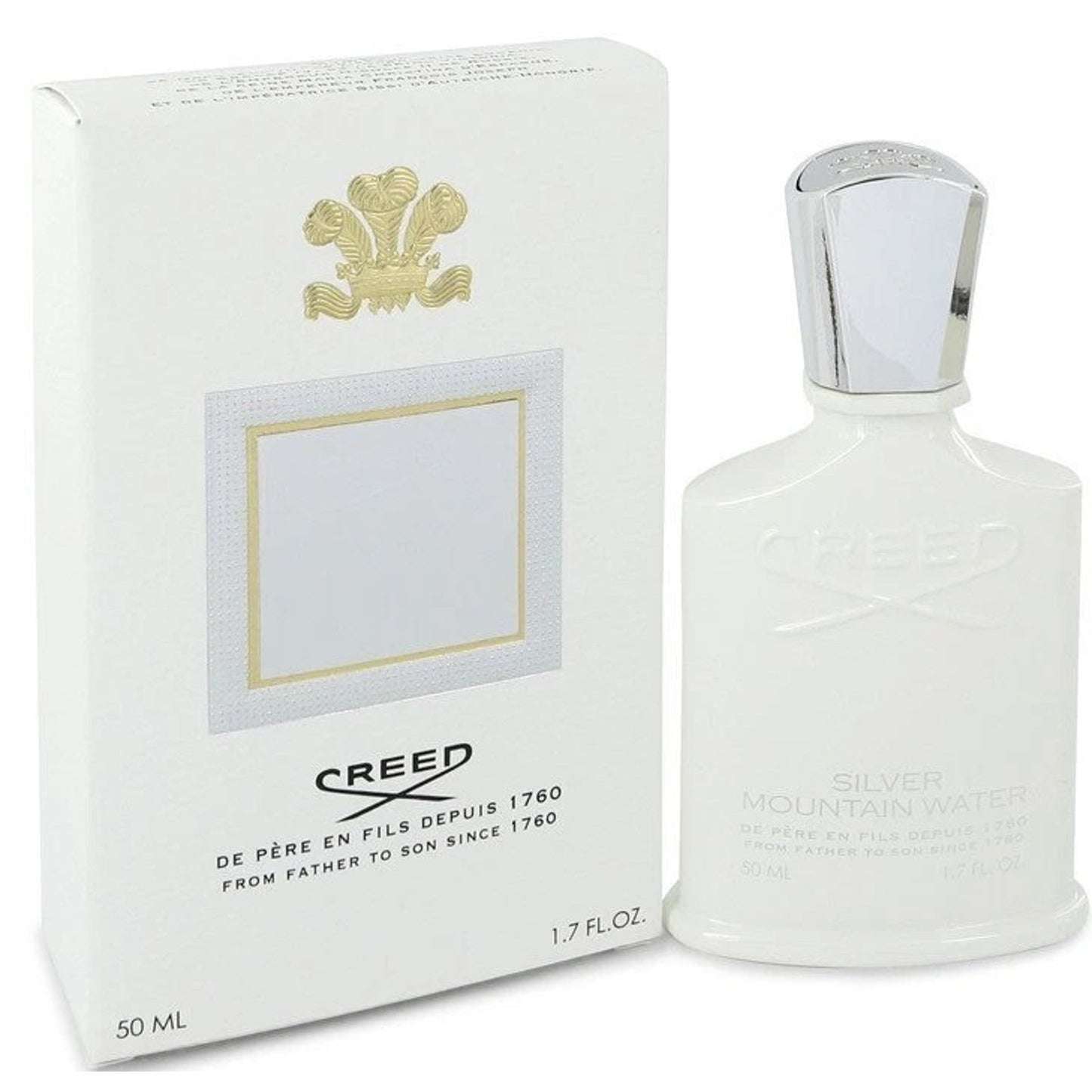 Creed Silver Mountain Water Unisex Eau De Parfum 1.7 Oz 50 Ml Spray - New In Box