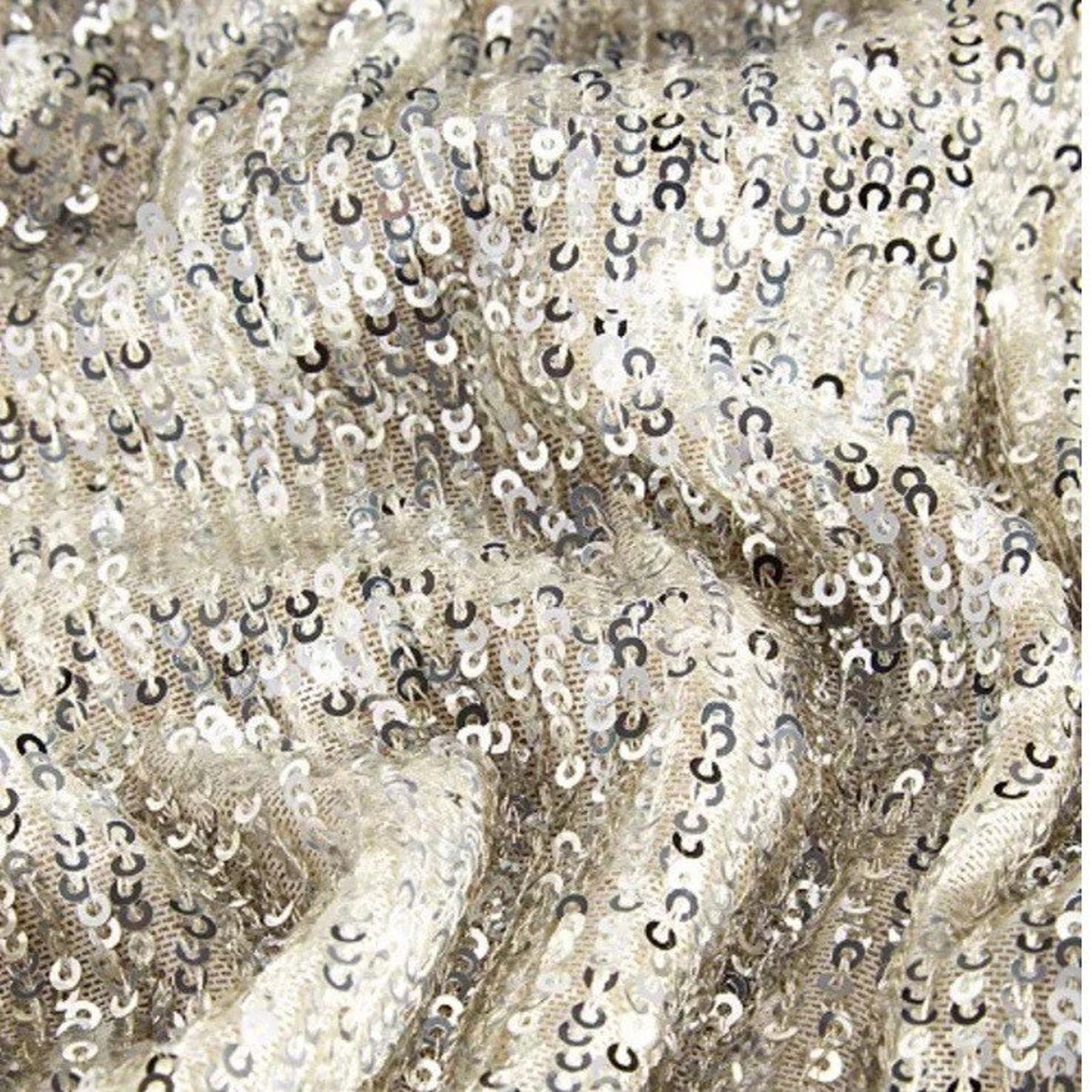 Eliza J Sequined Blouson Shift Dress, Silver, size 4, MSRP: 178 $