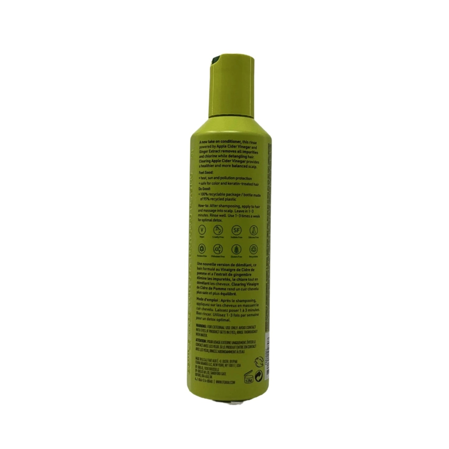 Fekkai Apple Cider Detox Rinse 8.5 oz Clarifying Scalp Hair Treatment