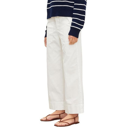 Velvet By Graham & Spencer Womens High Rise Cropped Wide Leg Pants, Size 10,