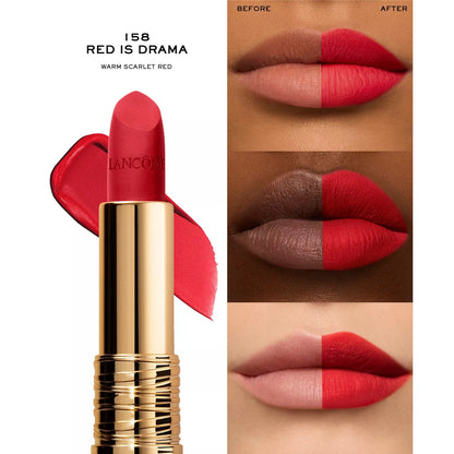 Lancome~L'absolu Rouge Drama Matte Lipstick~#158 Red is Drama~0.12oz~NIB