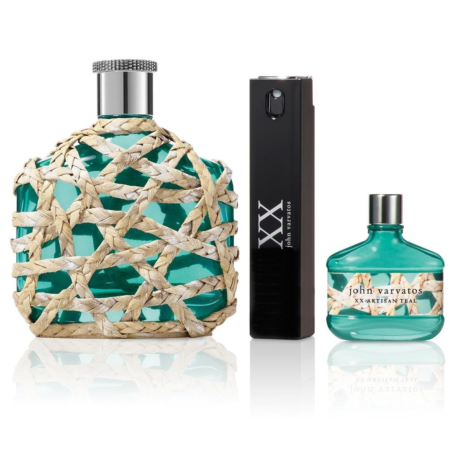 John Varvatos XX Teal Eau de Toilete SET 3pc 4.2 oz. +17ml XX+15ml, $167 Value
