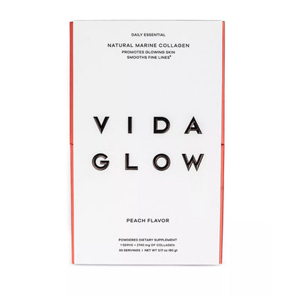 Vida Glow Natural Marine Collagen Dietary Supplement - peach