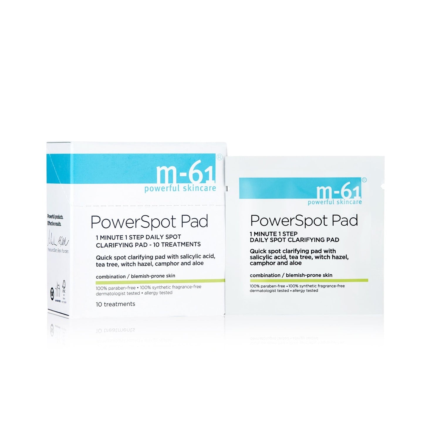 M-61 POWERSPOT PAD DAILY SPOT CLARIFYING PAD 10 TREATMENTS BOXED