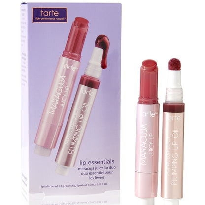 Tarte 2-Pc. Lip Essentials Maracuja Juicy Lip, Balm: Raspberry Oil: Honeysuckle