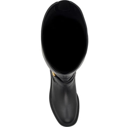 Guess Jellio Boots Women's Black Faux Leather Over The Knee Lug Sole , Size 5.5M