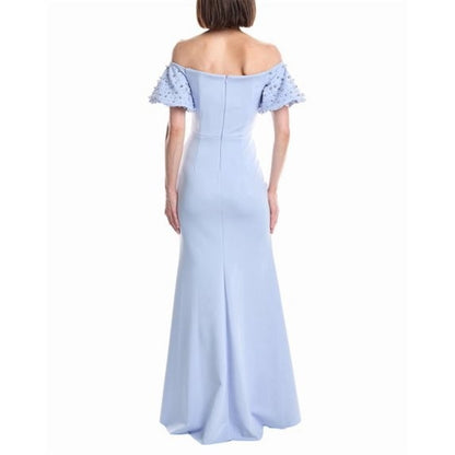 Eliza J Short Sleeve Embellished Maxi Dress Women's, Size 4, MSRP: 228$