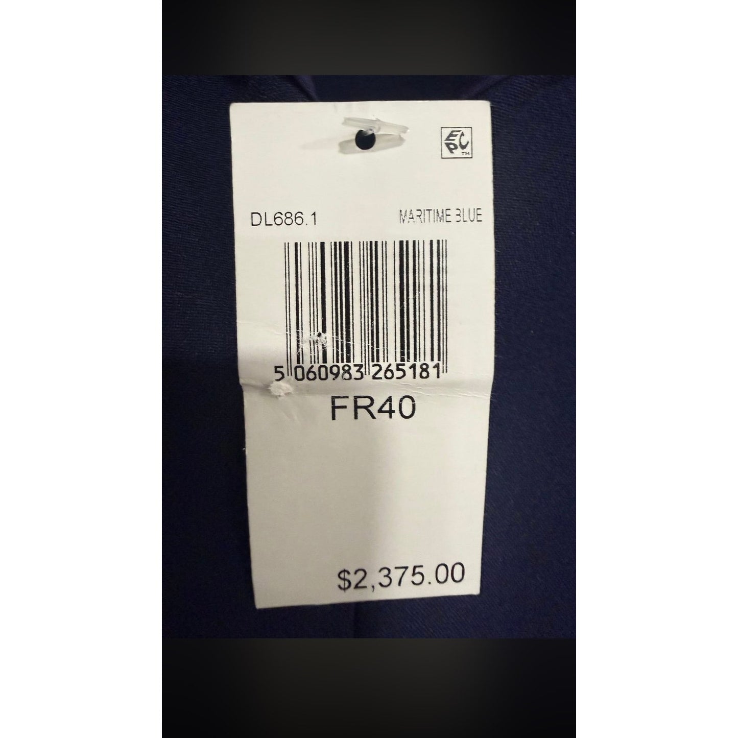 safiyaa round neck sleevless maxi elegant gown, Size 8, Maritme Blue,MSRP: 2375$