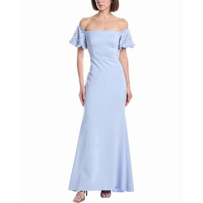 Eliza J Short Sleeve Embellished Maxi Dress Women's, Size 4, MSRP: 228$