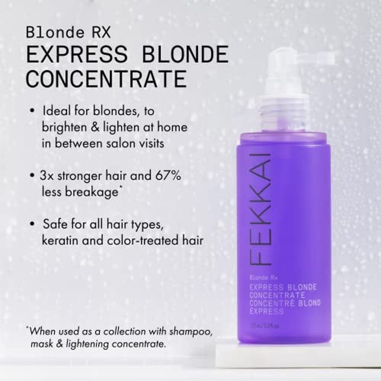 FEKKAI Blonde Rx Express Blonde Concentrate 5oz, New