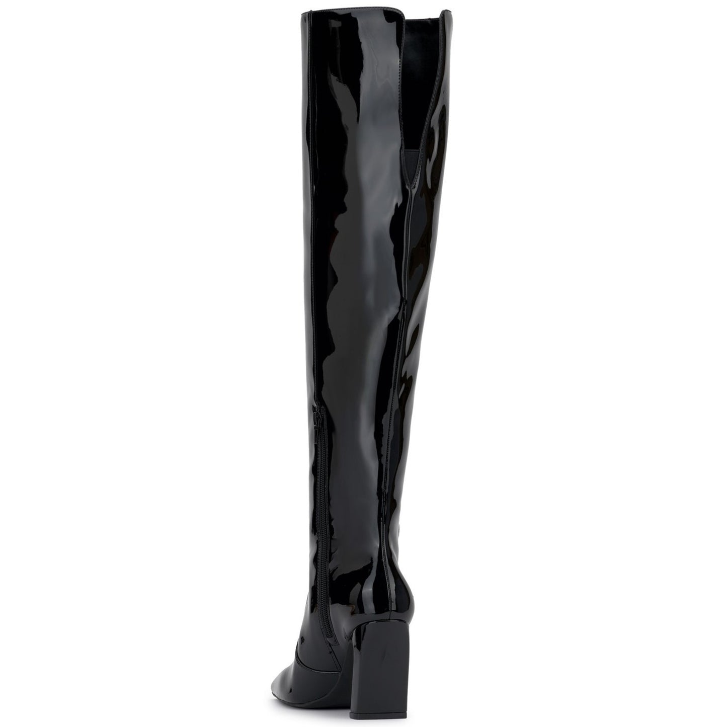 I.n.c. International Concepts Women's Orisa Over-the-Knee Boots, Black Patent,7M