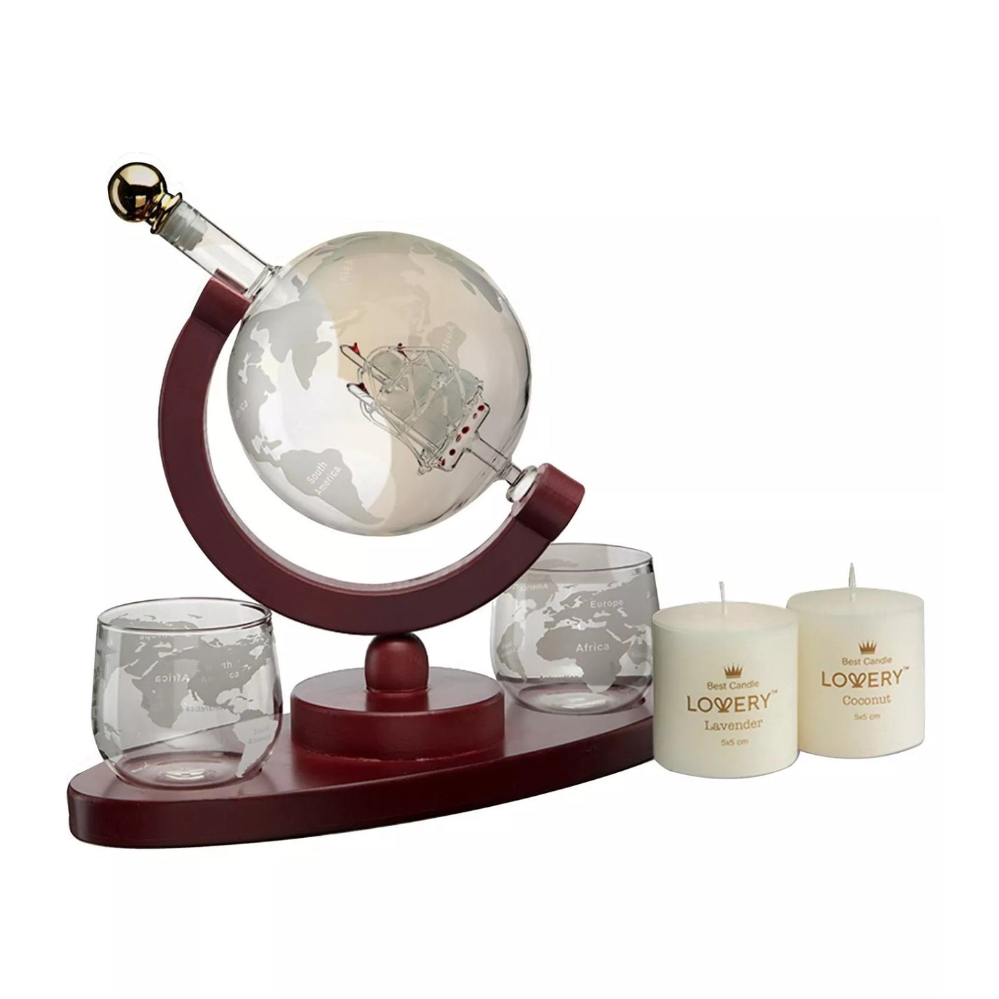 Whiskey-Wine Globe 16 Piece Gift Set, New in box , MSRP: 129$