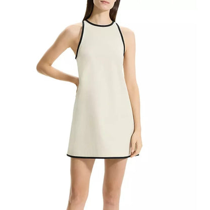 Theory Womens Contrast Trim Cotton Shift Dress, Size 12, Retail price: 345$