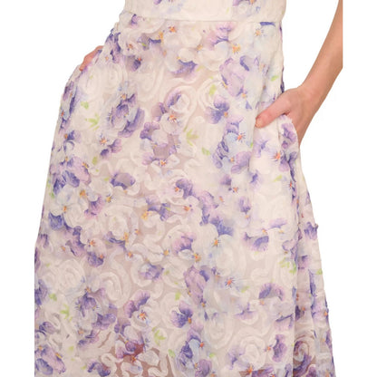 Adrianna Papell Women's Printed Embellished-Strap Dress, Size 14, MSRP: 229$