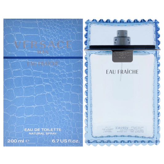 Versace Man Eau Fraiche by Versace for Men - 6.7 oz EDT Spray, Sealed box