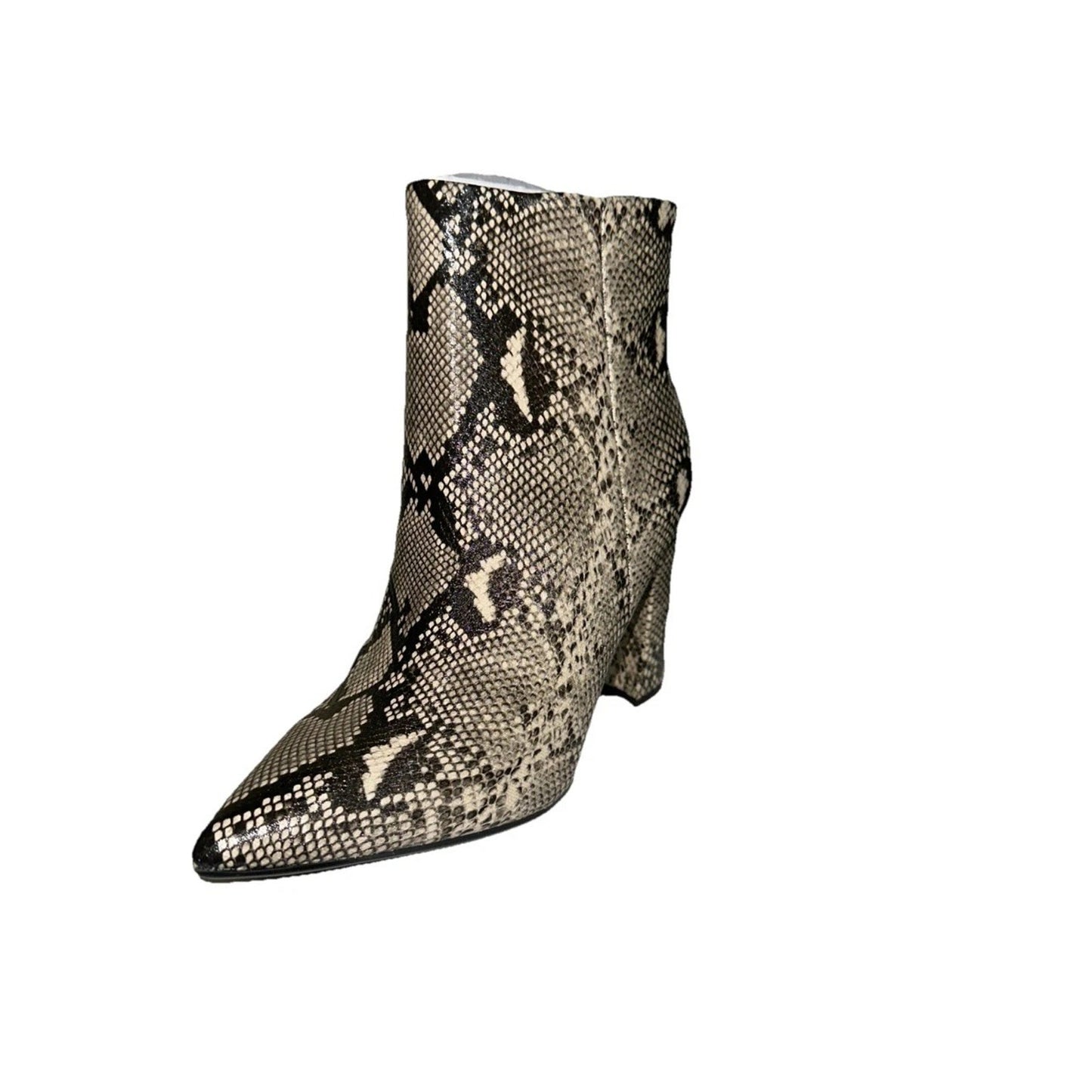 Marc Fisher Greneda2 Women’s Pointed Toe Ankle Boots Snakeskin Leather Size 6.5M