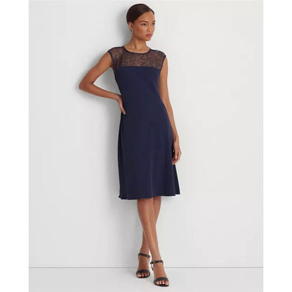 Lauren Ralph Lauren women's Georgette Sleeveless Cocktail Dress Size 8 , New