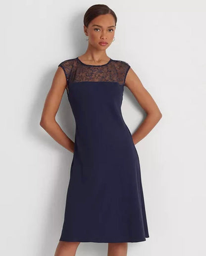 Lauren Ralph Lauren women's Georgette Sleeveless Cocktail Dress Size 8 & 10, New
