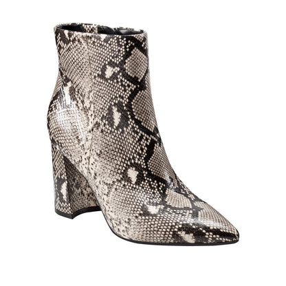 Marc Fisher Greneda2 Women’s Pointed Toe Ankle Boots Snakeskin Leather Size 6.5M