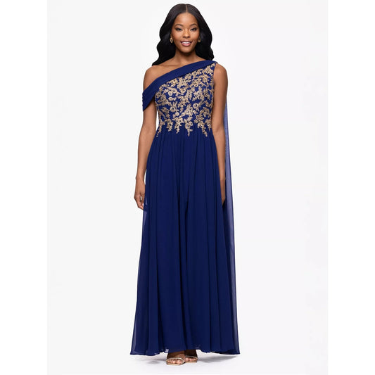 Betsy & Adam Women's Embroidered Off-The-Shoulder Dress - Size 14, MSRP: 299$