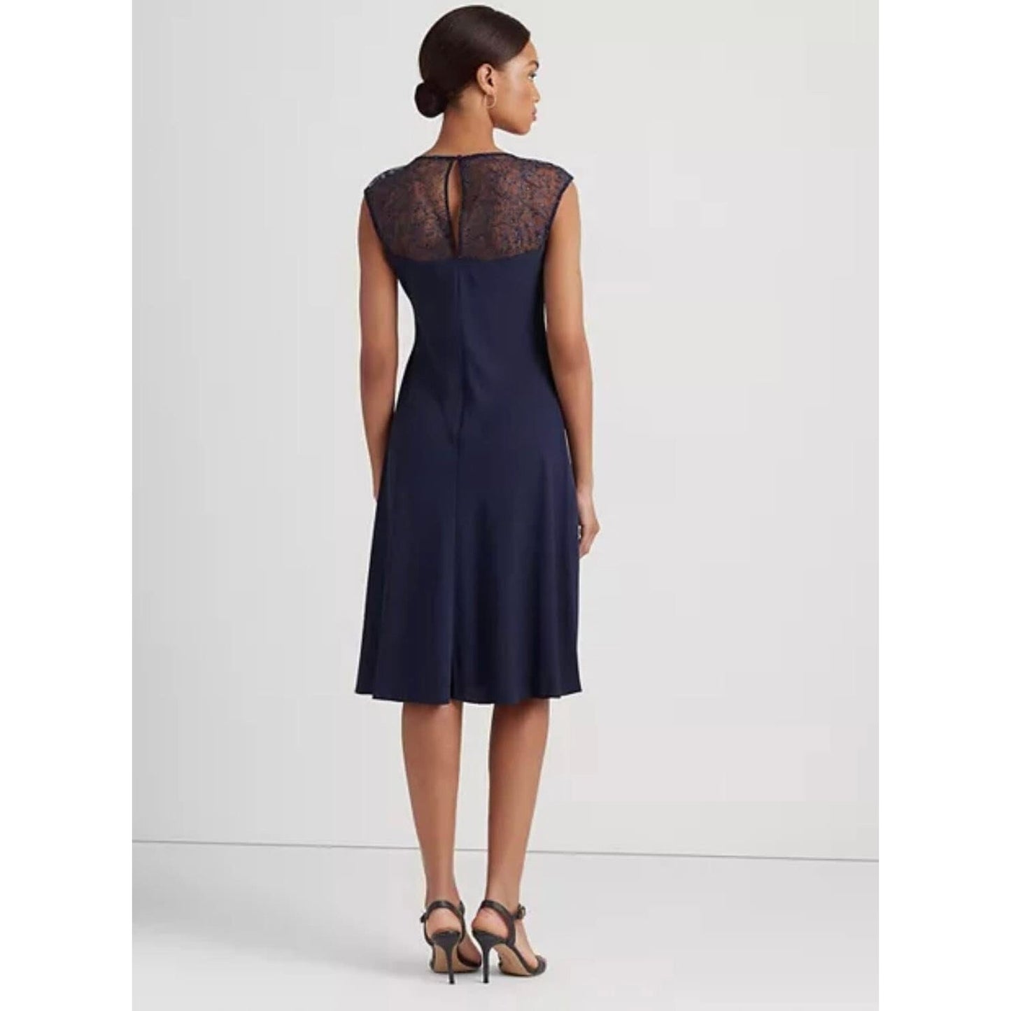 Lauren Ralph Lauren women's Georgette Sleeveless Cocktail Dress Size 8 , New