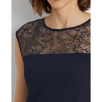 Lauren Ralph Lauren women's Georgette Sleeveless Cocktail Dress Size 8 , New