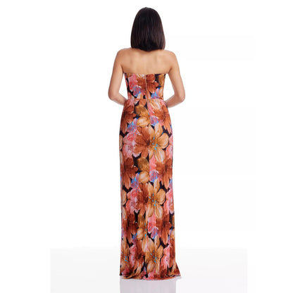Dress The Population Amber Multi Kai Strapless Bodycon Dress Size Small $248