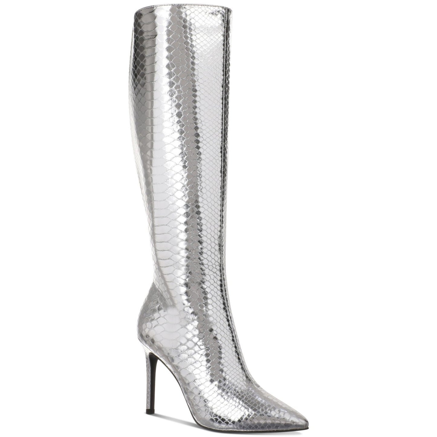 I.N.C. International Concepts Women's Silver Rajel Snake Knee High Boots 6M