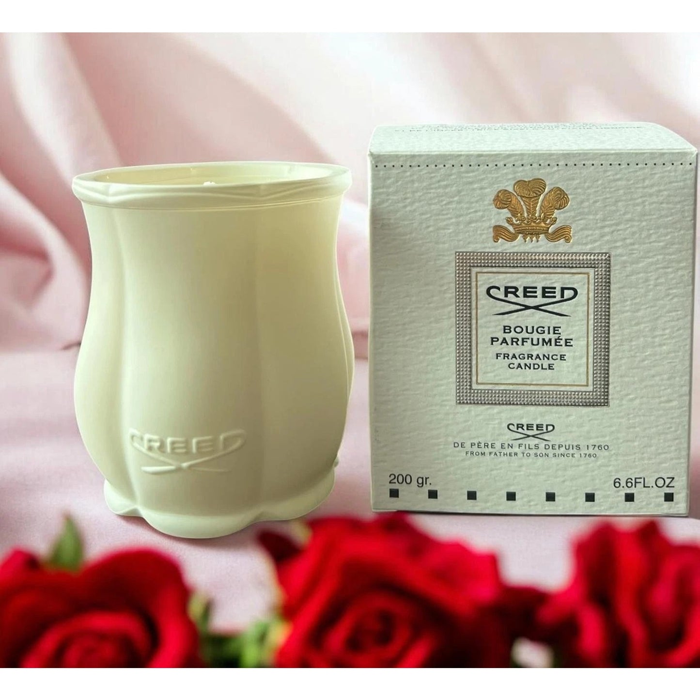 Creed Love in Withe Bougie Parfumee Fragrance Candle 6.6 oz