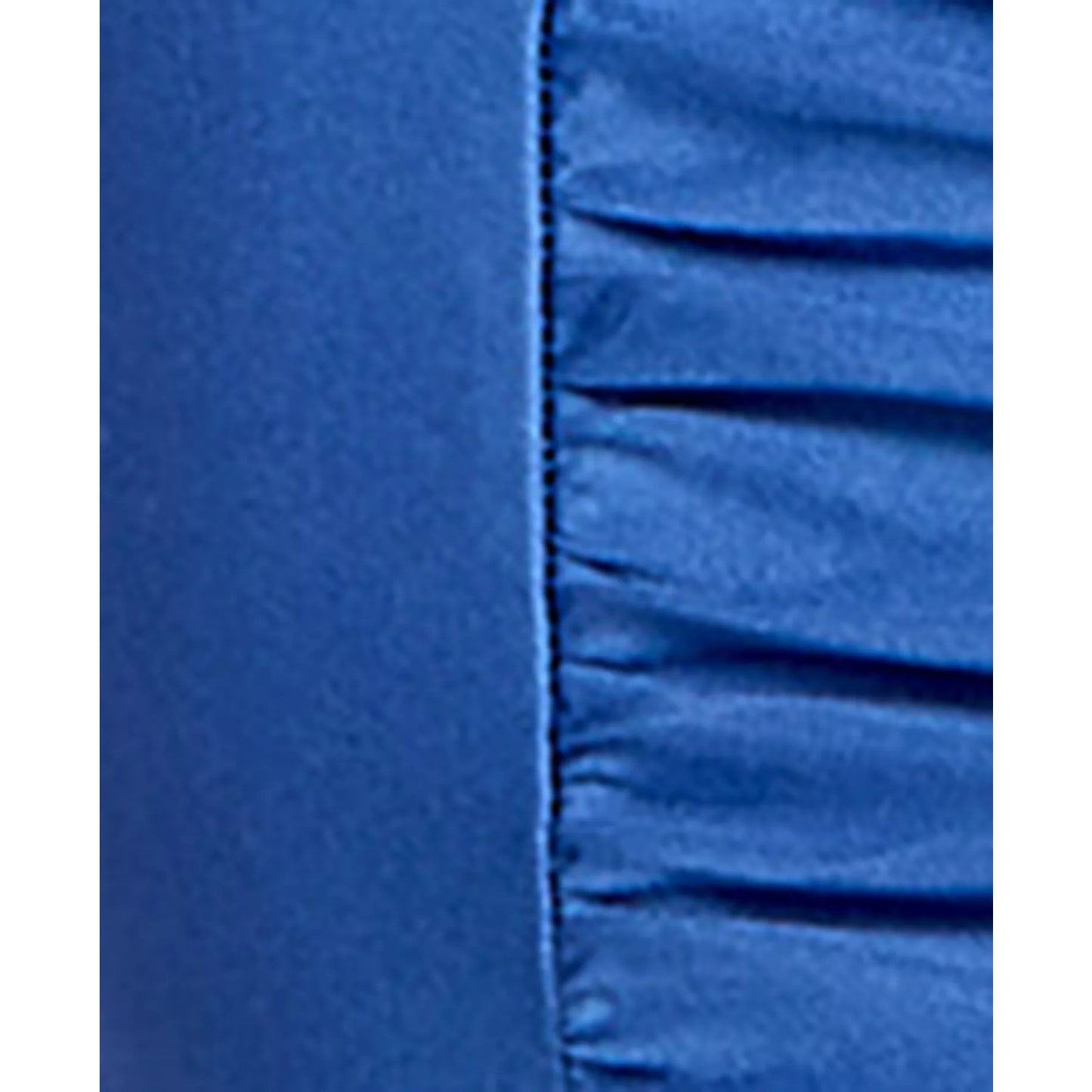 City Studios Juniors' Ruched Ruffled Bodycon Dress - Dark Blue, size S. MSRP:79$