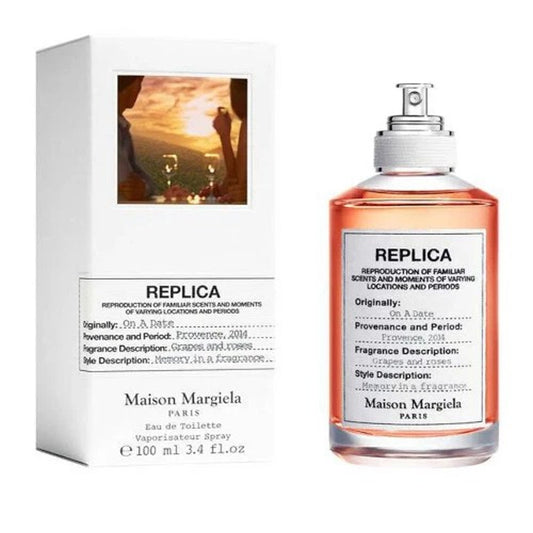 Maison Margiela Replica On A Date EDT 3.4oz Perfume New In Box, no cellophane