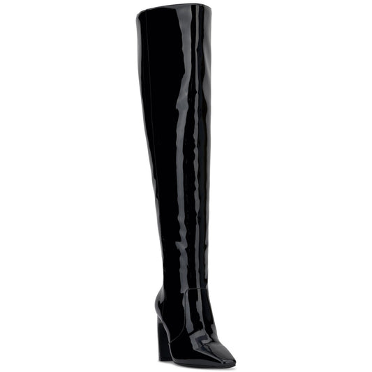I.n.c. International Concepts Women's Orisa Over-the-Knee Boots, Black Patent,7M