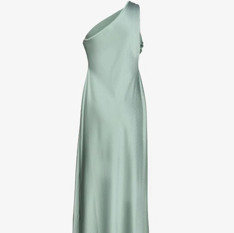 Lauren Ralph Lauren Women's Satin Charmeuse One Shoulder Gown Dress, Soft, 4&16