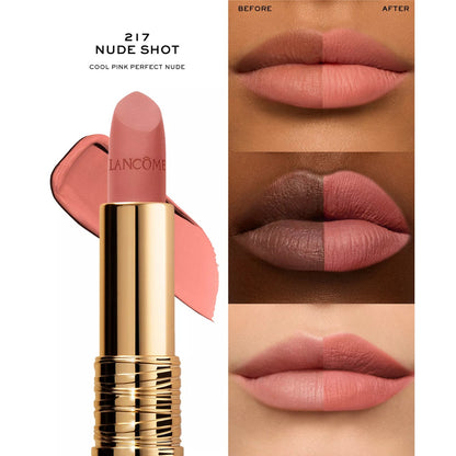 Lancome L'Absolu Rouge Drama Matte Mattifying Lipstick Color 217 - Nude Shot