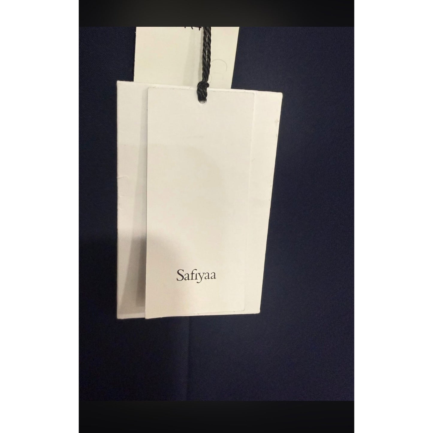safiyaa round neck sleevless maxi elegant gown, Size 8, Maritme Blue,MSRP: 2375$