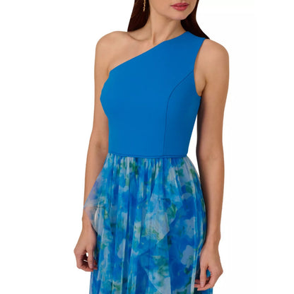 Adrianna Papell Women's Sweetpea Mixed-Media Gown, Size 12, MSRP: 229$