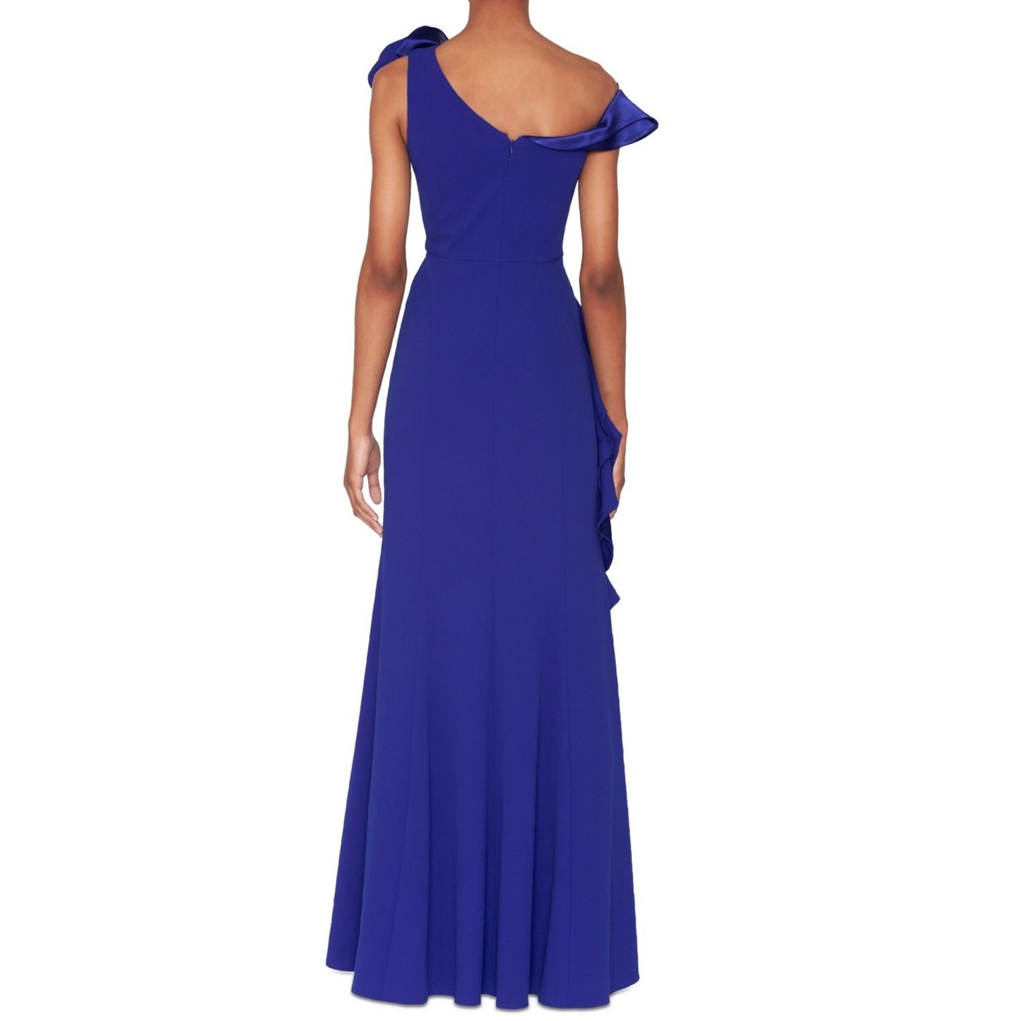 White Tie by Shani Asymmetric Ruffled Sleeveless Gown Women's Size 6, MSRP: 199$