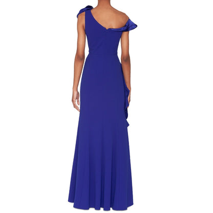 White Tie by Shani Asymmetric Ruffled Sleeveless Gown Women's Size 6, MSRP: 199$